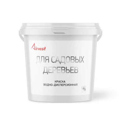 Краска для садовых деревьев белая 14 кг Аквест